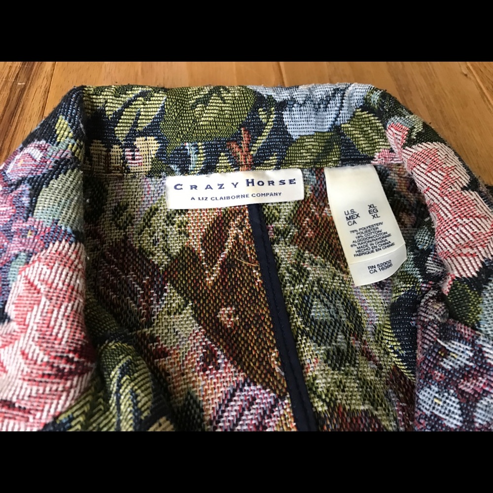 VINTAGE | Crazy Horse Unlined Tapestry Blazer - Picture 2 of 3